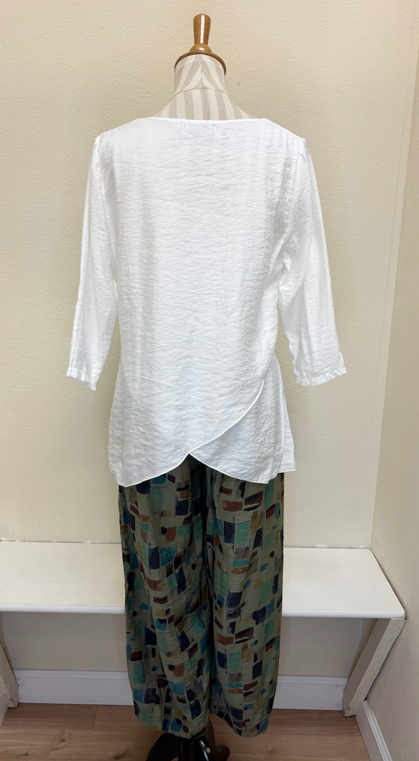 CUT LOOSE - Sea Glass Cropped Pant w/ Darts - 6232088
