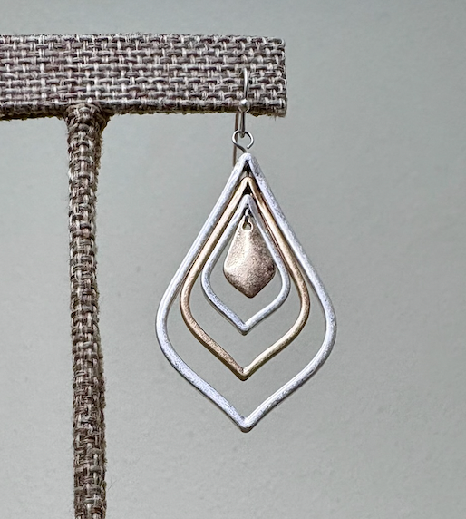 RAIN DC Two Tone Four Row Wire Earring