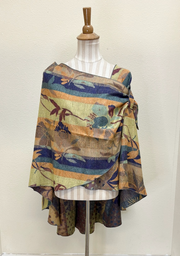 Rapti Cashmere Buckle Shawl - PRINT 48