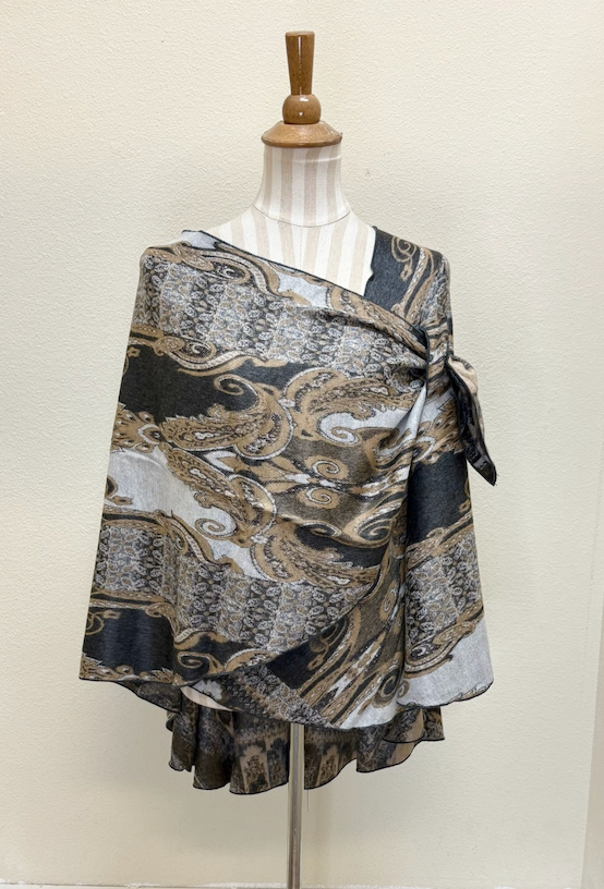 Rapti Cashmere Buckle Shawl - PRINT 47