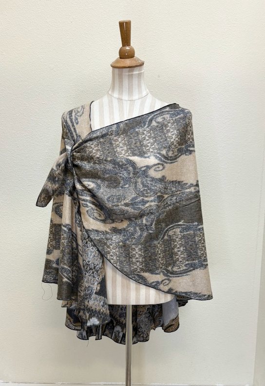 Rapti Cashmere Buckle Shawl - PRINT 47