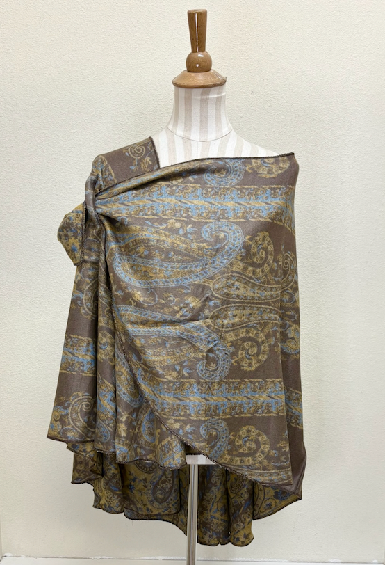 Rapti Cashmere Buckle Shawl - PRINT 79