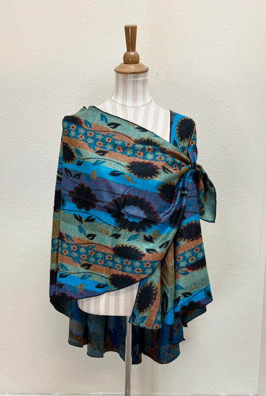 Rapti Cashmere Buckle Shawl - PRINT 52
