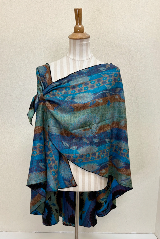 Rapti Cashmere Buckle Shawl - PRINT 52