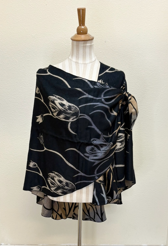 Rapti Cashmere Buckle Shawl - PRINT 50