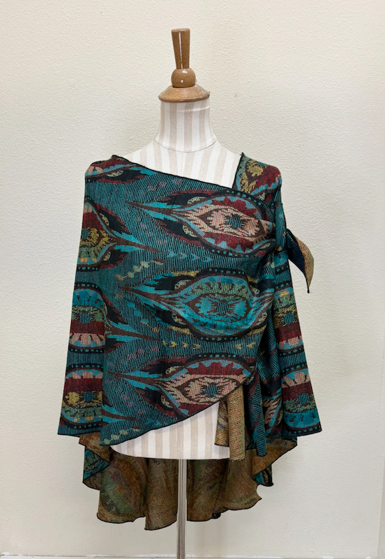 Rapti Cashmere Buckle Shawl - PRINT 27