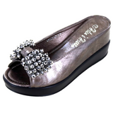 Helen's Heart Casual Slide Shoe - 8127-25 GREY