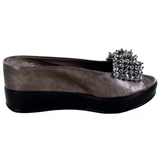 Helen's Heart Casual Slide Shoe - 8127-25 GREY