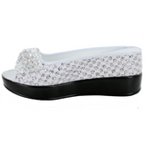 Helen's Heart Casual Slide Shoe - 8127-25 WHITE