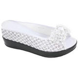 Helen's Heart Casual Slide Shoe - 8127-25 WHITE