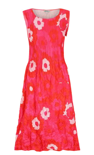 Alquema Smash Pocket Dress - PINK FLOWER SPOT