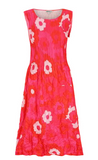 Alquema Smash Pocket Dress - PINK FLOWER SPOT