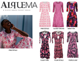 Alquema 3/4 Sleeve Smash Pocket  Dress - BLUE GALAXY