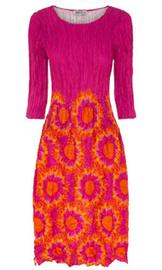 Alquema 3/4 Sleeve Smash Pocket  Dress - COSMO HEM