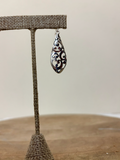 RAIN DC Silver Filigree Leafy Kite Earring