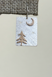 RAIN DC Two Tone Night Sky Brass Earring