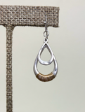 RAIN Two Tone Wire Wrap Teardrop Earring