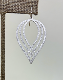 RAIN DC Silver Waterfall Lines Earring