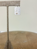 RAIN Two Tone Live, Love, Bark Earring