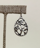 RAIN Silver Flower Drawing Earring