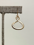 RAIN DC Gold Shiny Twist Top Drop Earring