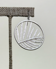 RAIN Silver Leafy Hoop Earring