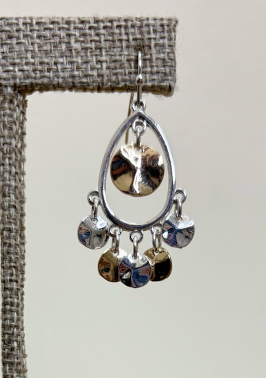 RAIN Two Tone Teardrop Earring