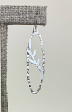 Takobia Silver Oval Branch Earring