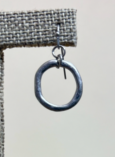 RAIN Silver Solid Hoop Earring