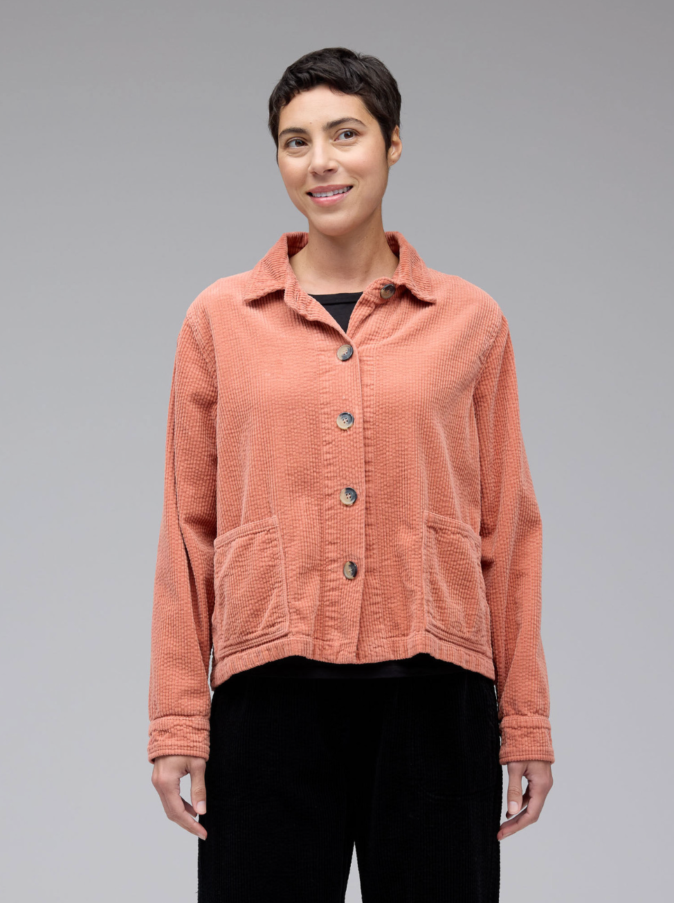 CUT LOOSE Lux Cord Cropped Jacket - 1898732