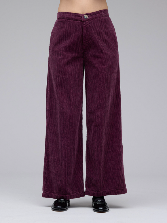CUT LOOSE Lux Cord Wide Leg Zip Pant - 1892689