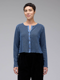 CUT LOOSE Marled Sweater Knit Crop Cardigan - 6708949