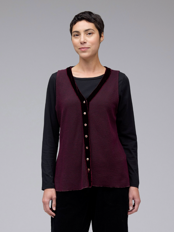 CUT LOOSE Marled Sweater Knit Vest - 6705706