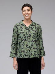 CUT LOOSE Swirl Crop Easy Shirt - 6986986