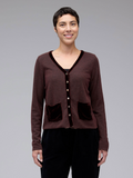 CUT LOOSE Marled Sweater Knit Crop Pocket Cardigan - 6708718