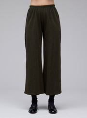 CUT LOOSE Marled Sweater Knit Cropped Pant - 6702122