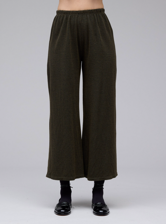 CUT LOOSE Marled Sweater Knit Cropped Pant - 6702122