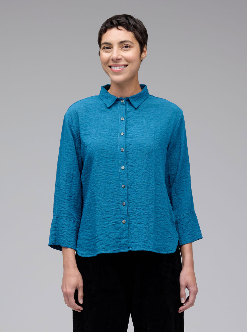 CUT LOOSE Fall Parachute Easy Crop Shirt - 6386986