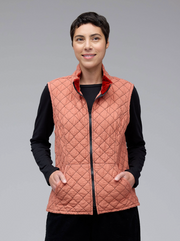 CUT LOOSE Quilted Parachute Zip Front Vest - 6595655