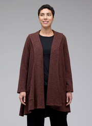 CUT LOOSE Crimped Fabric Swing Coat - 6548783
