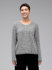 CUT LOOSE Crimped Fabric Crop Sweatshirt - 6546859