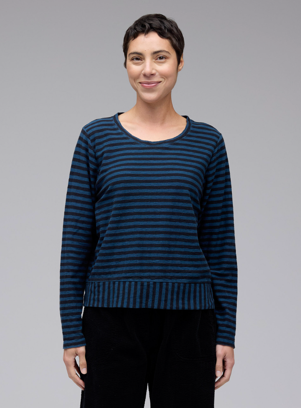 CUT LOOSE Black Stripe Crop Top - 5757935