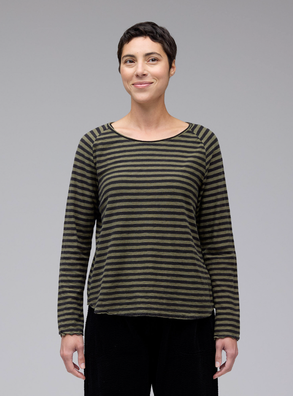 CUT LOOSE Black Stripe Sporty Top - 5756715