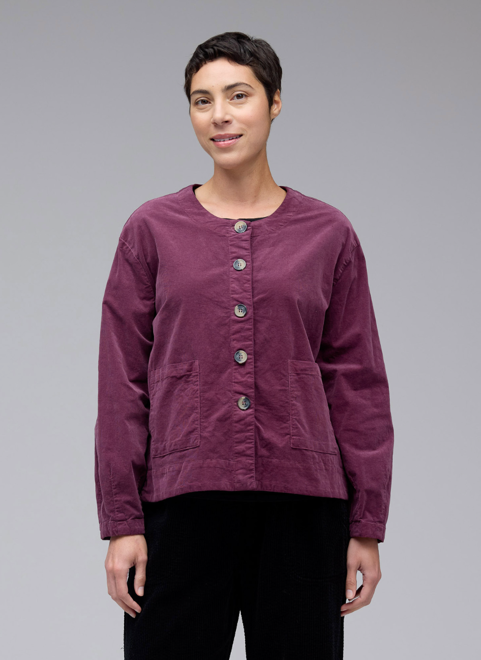 CUT LOOSE Mini Cord Barrel Sleeve Jacket - 0038135