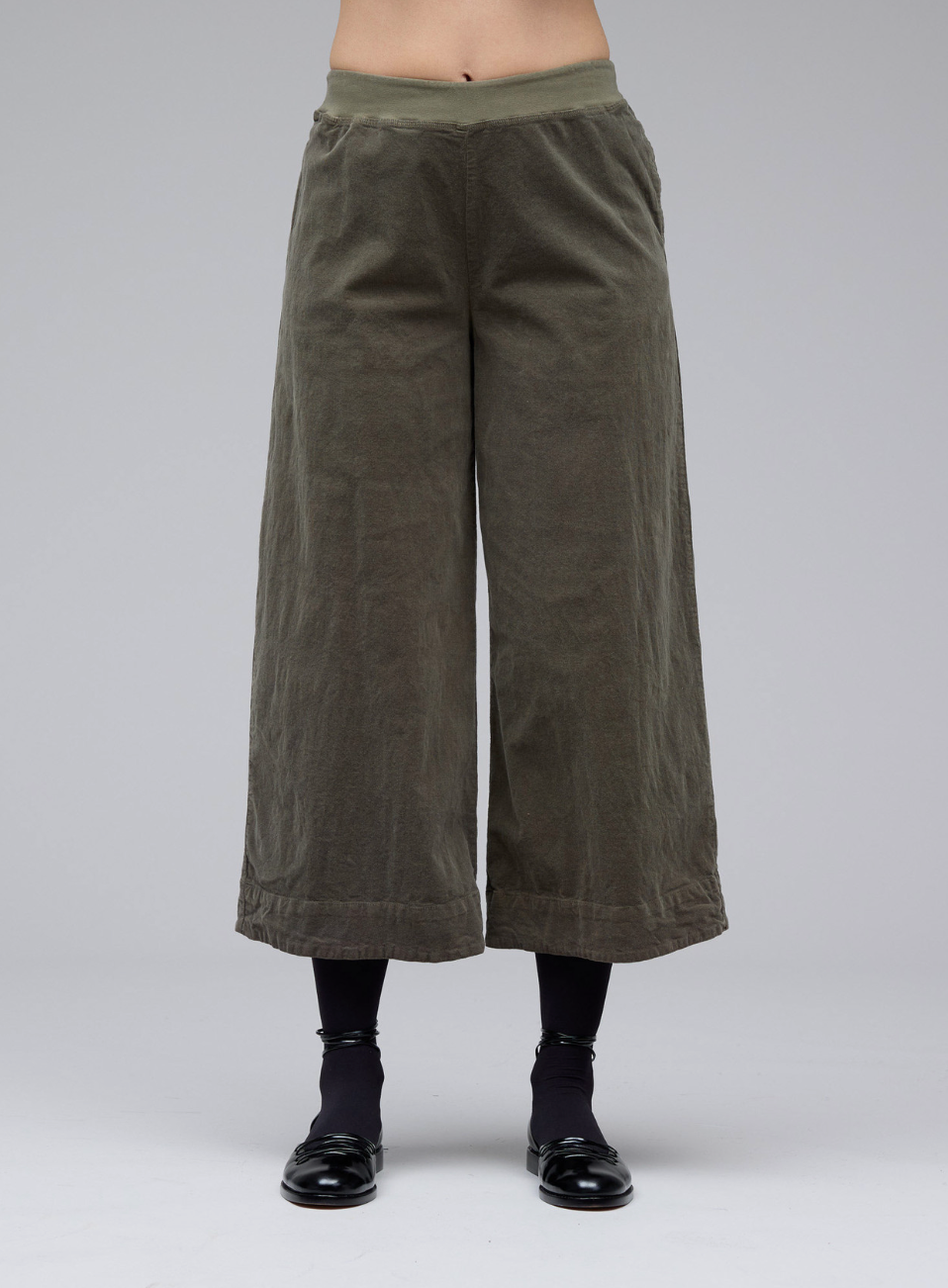 CUT LOOSE Mini Cord Crop Pants W/ Pockets - 0032259