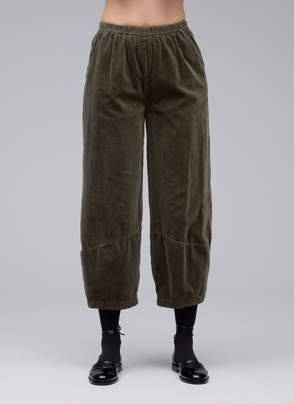 CUT LOOSE Soft Cotton Velvet Lantern Pant - 0482388