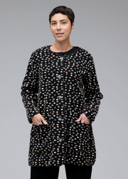 CUT LOOSE Pebbled Boiled Wool Easy Coat - 3908086