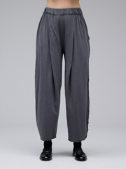 CUT LOOSE Linen Cotton Jersey Pleat Pant - 5012218