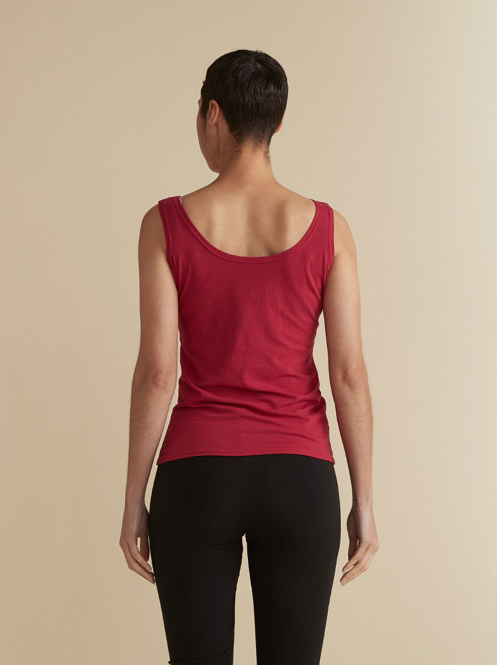 CUT LOOSE Light Lycra Jersey Convertible Boatneck Tank - 2015521
