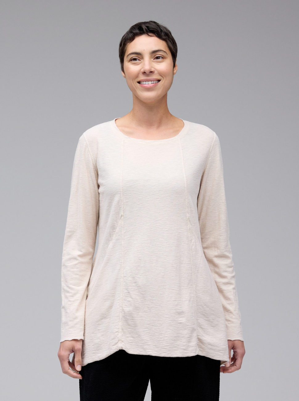 CUT LOOSE Linen Cotton Jersey Pocket Top - 5017901